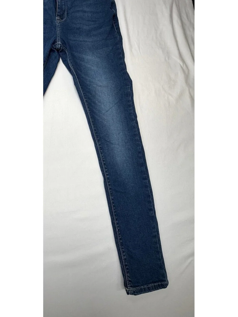 Asos Design Men's Skinny Jeans Slim Fit Dark Wash Stretch Mid-Rise Size 28 Blue